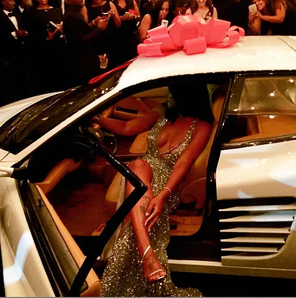 Lebron James Surprises Wife Savannah on Her 37th Birthday with a Deluxe Classic White Ferrari as a Memorable Gift.